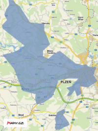 Mapa pokrytí levným a rychlý internetem v Dolním Vlkýši 